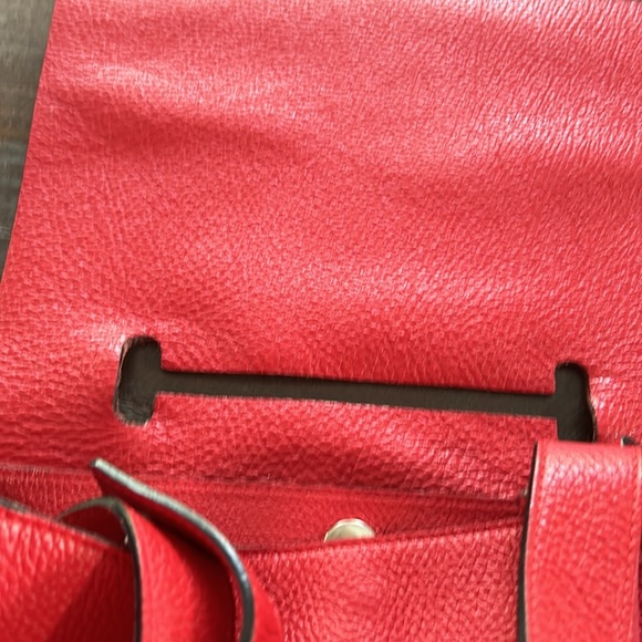 RED Italian handbag - Picture 8 of 9